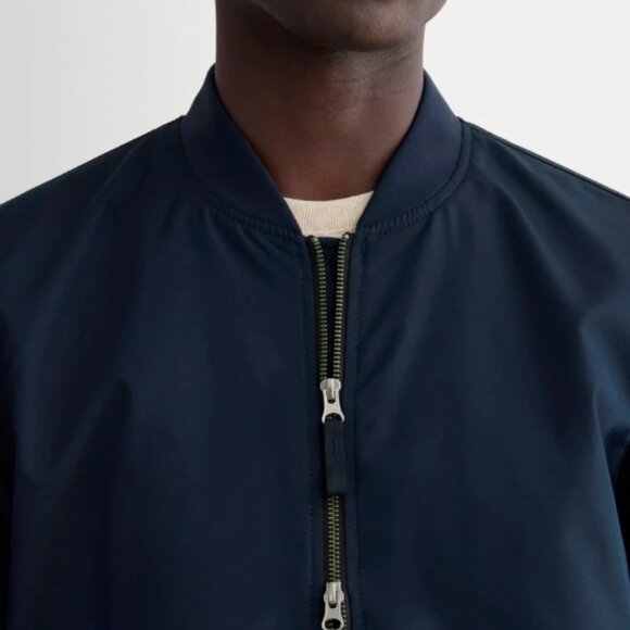 Everlane Men's Bomber Jacket (Navy, Size M) - Picture 2 of 7